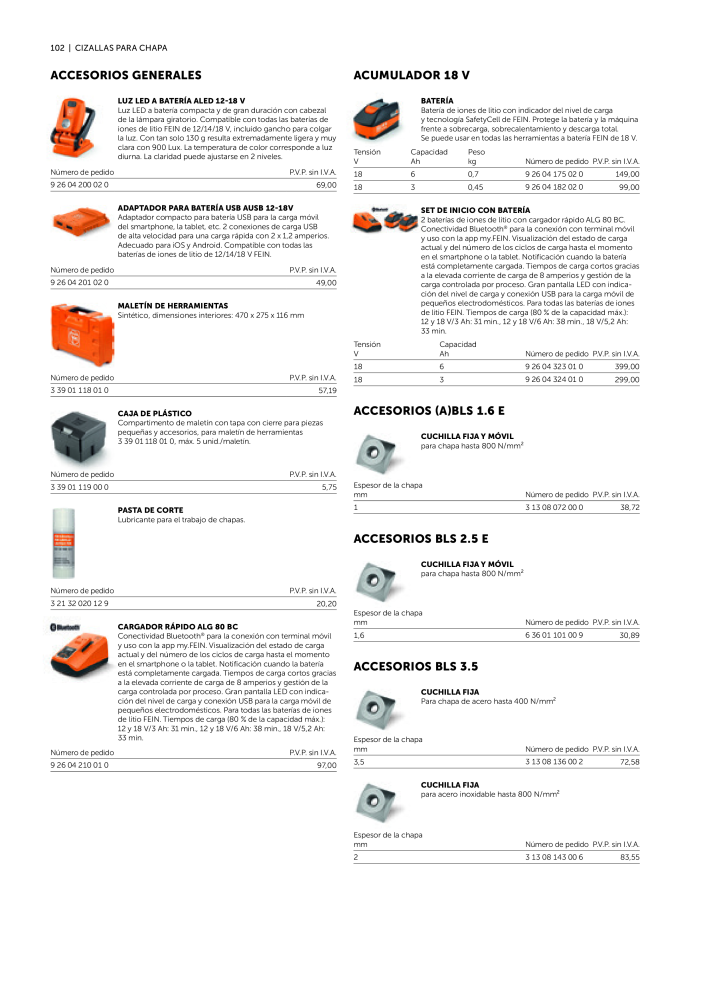 FEIN Catálogo Ferramentas elétricas NR.: 19902 - Seite 104