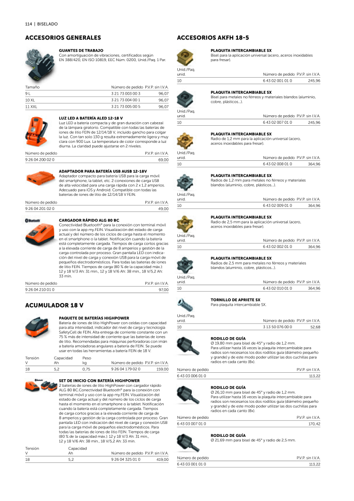 FEIN Catálogo Ferramentas elétricas Nº: 19902 - Página 116