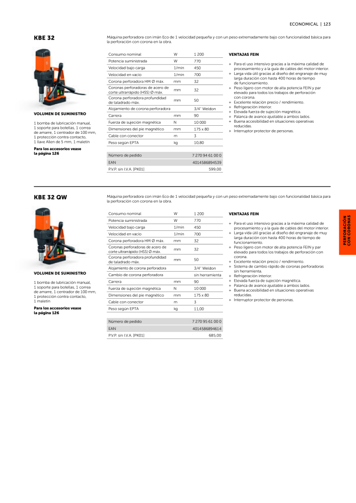 FEIN Catálogo Ferramentas elétricas Nº: 19902 - Página 125