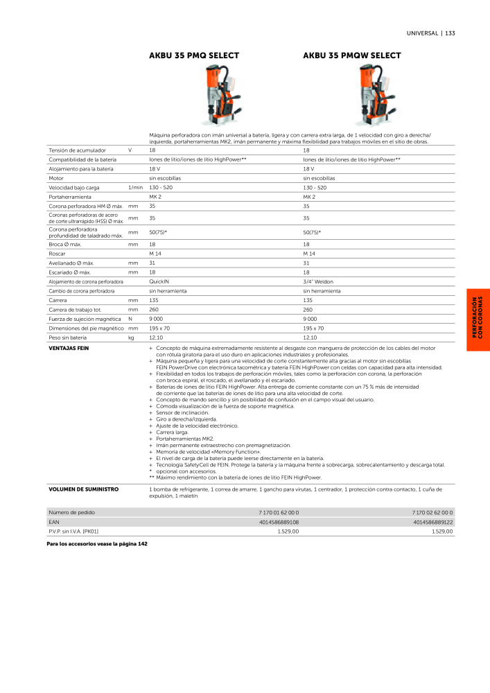 FEIN Catálogo Ferramentas elétricas NR.: 19902 - Pagina 135