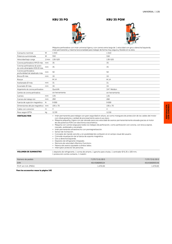 FEIN Catálogo Ferramentas elétricas Nº: 19902 - Página 137