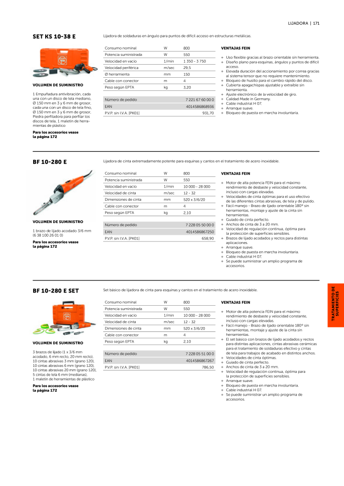 FEIN Catálogo Ferramentas elétricas NR.: 19902 - Seite 173