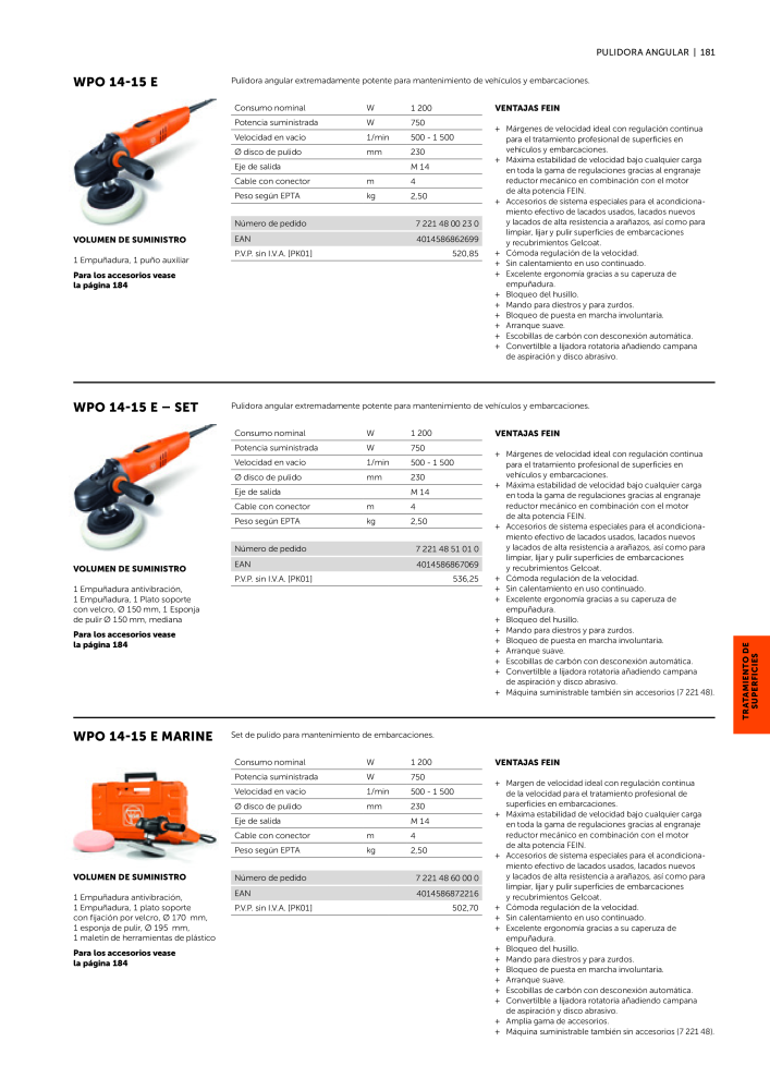 FEIN Catálogo Ferramentas elétricas Č. 19902 - Strana 183