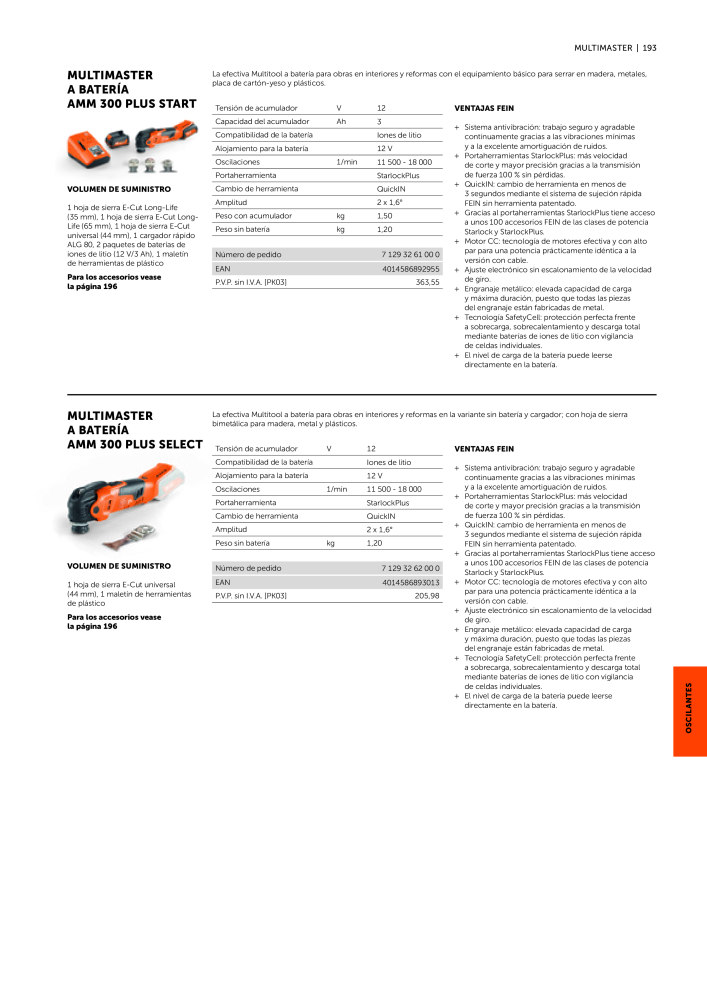 FEIN Catálogo Ferramentas elétricas Nº: 19902 - Página 195