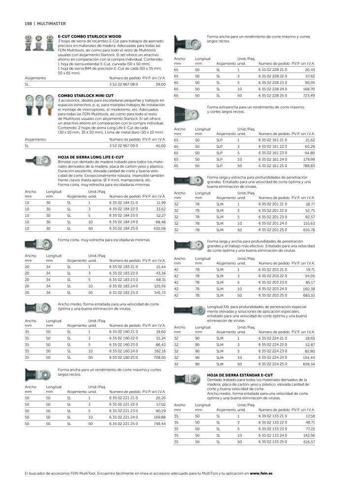 FEIN Catálogo Ferramentas elétricas Č. 19902 - Strana 200