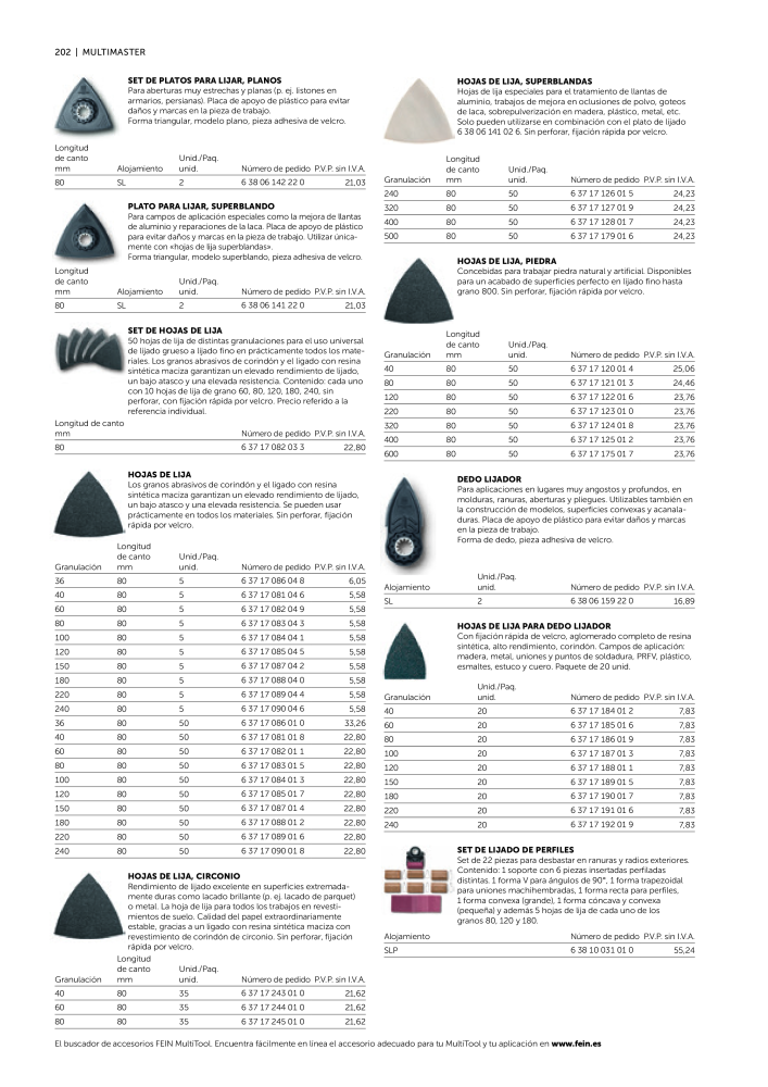 FEIN Catálogo Ferramentas elétricas Nº: 19902 - Página 204