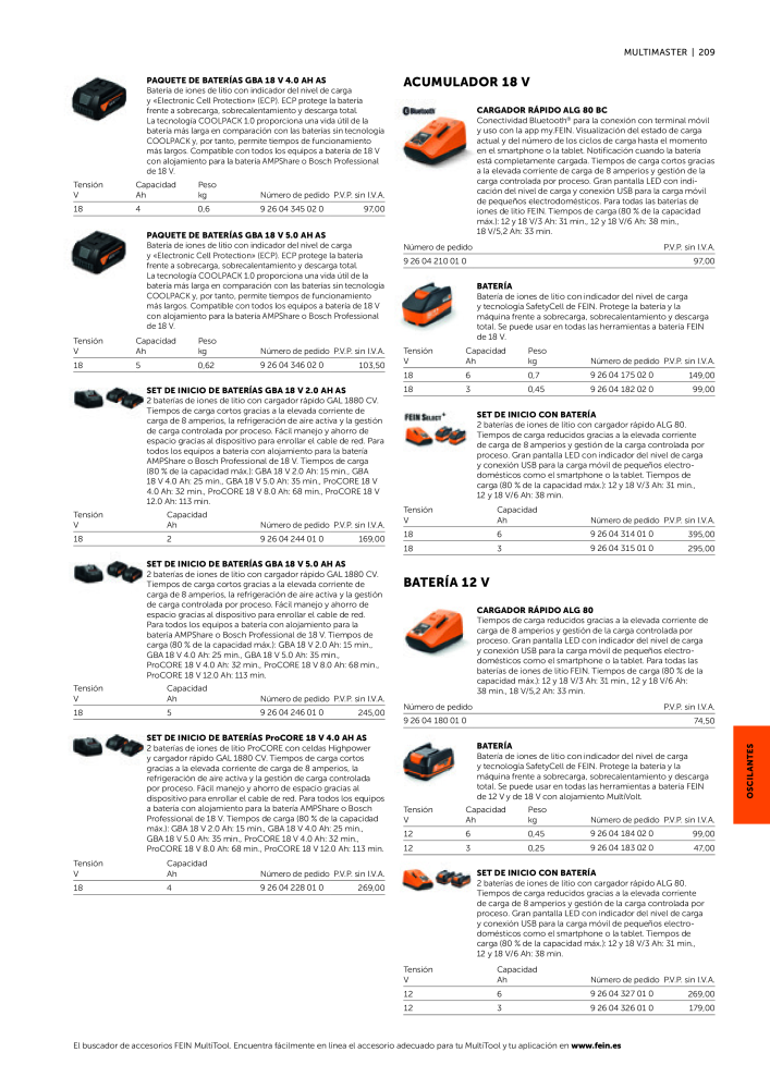 FEIN Catálogo Ferramentas elétricas Nº: 19902 - Página 211