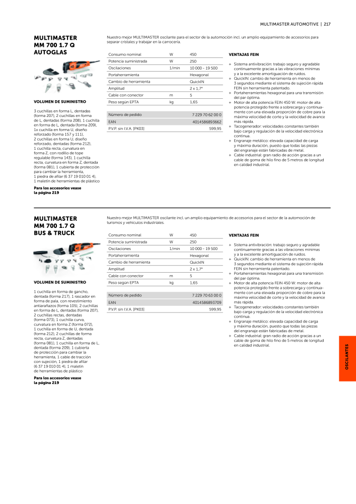 FEIN Catálogo Ferramentas elétricas Č. 19902 - Strana 219