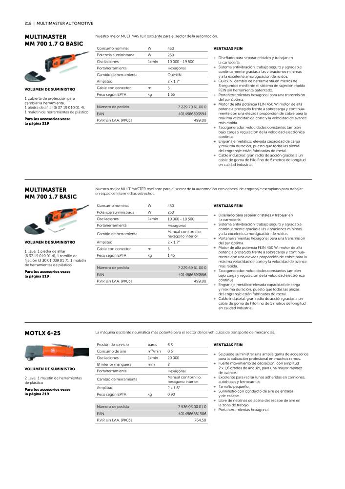 FEIN Catálogo Ferramentas elétricas NR.: 19902 - Pagina 220