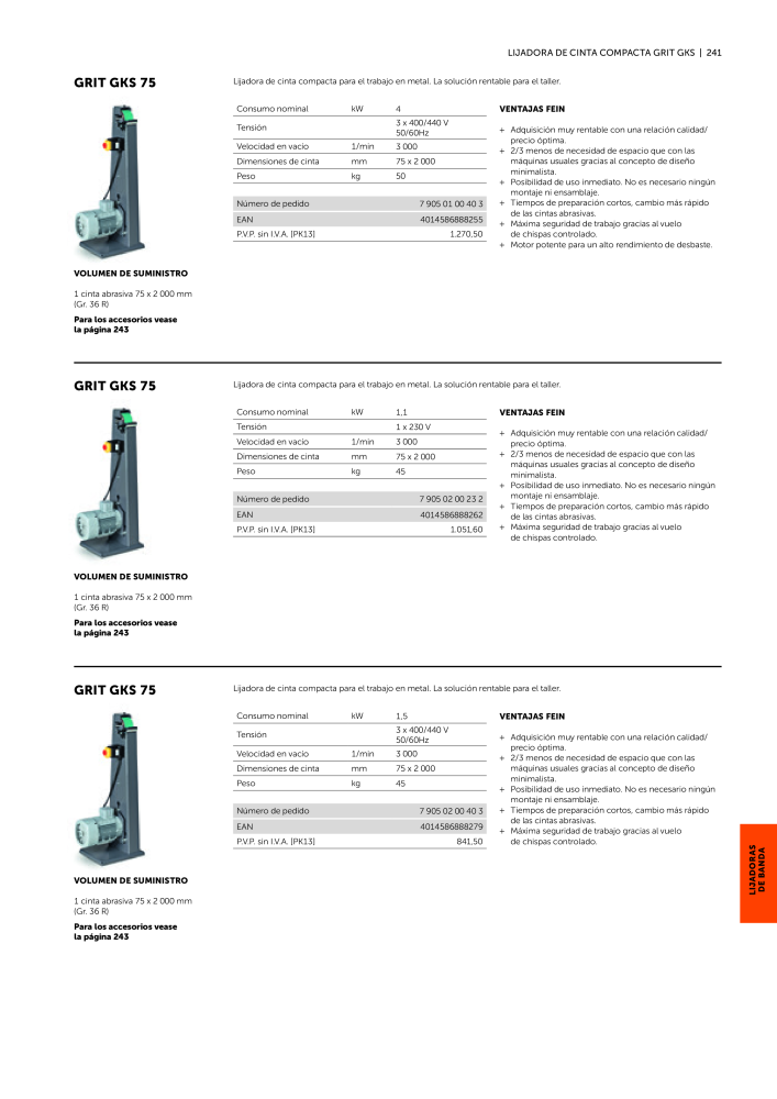 FEIN Catálogo Ferramentas elétricas NR.: 19902 - Seite 243