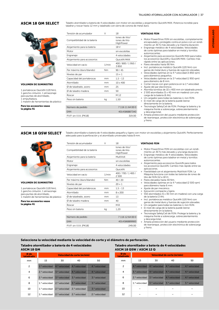 FEIN Catálogo Ferramentas elétricas NR.: 19902 - Pagina 39