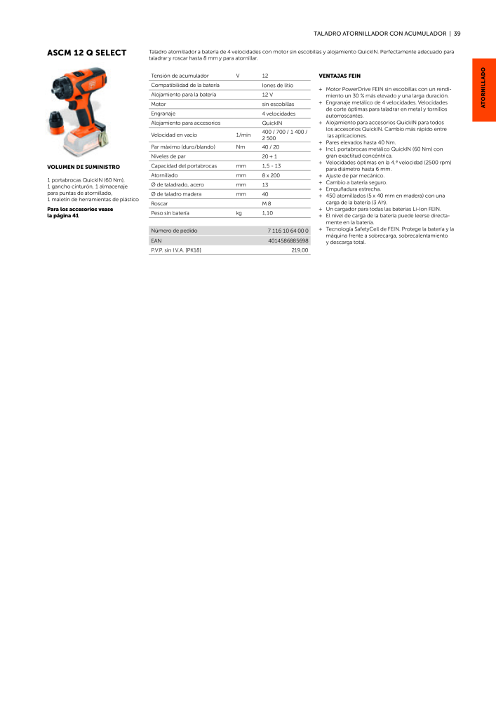 FEIN Catálogo Ferramentas elétricas Nº: 19902 - Página 41
