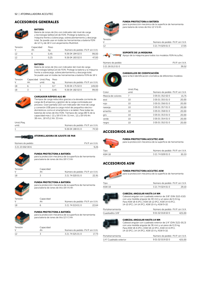 FEIN Catálogo Ferramentas elétricas NO.: 19902 - Page 54