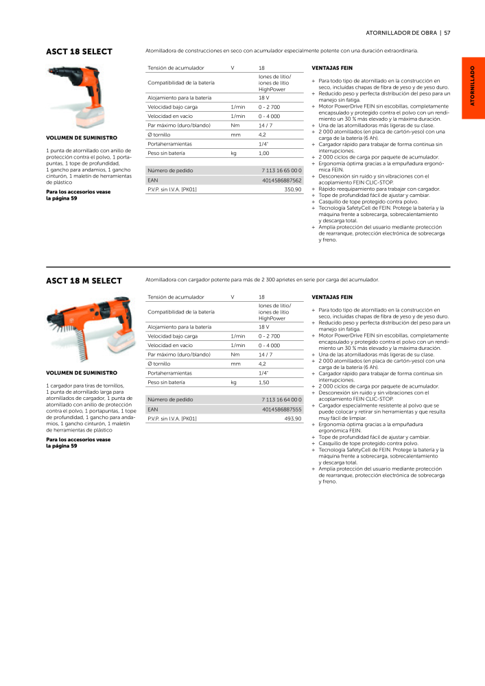 FEIN Catálogo Ferramentas elétricas Nº: 19902 - Página 59