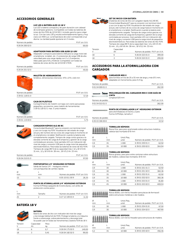 FEIN Catálogo Ferramentas elétricas Nº: 19902 - Página 61