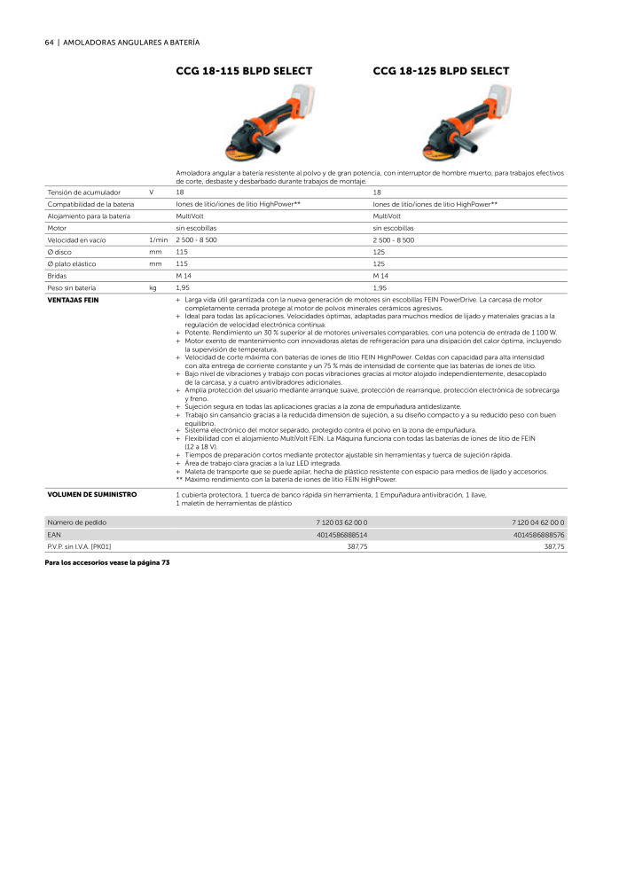 FEIN Catálogo Ferramentas elétricas Nº: 19902 - Página 66