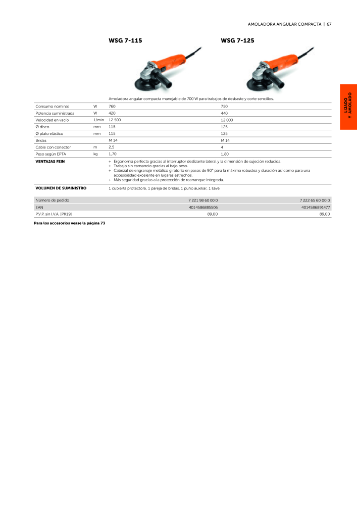 FEIN Catálogo Ferramentas elétricas NO.: 19902 - Page 69