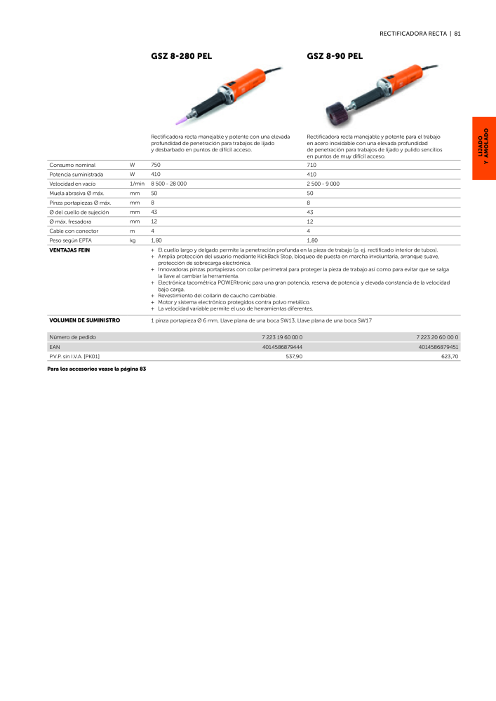 FEIN Catálogo Ferramentas elétricas NR.: 19902 - Side 83