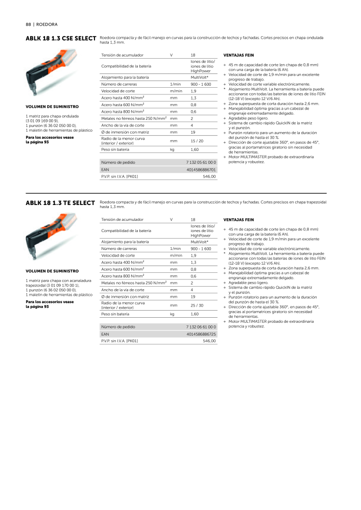 FEIN Catálogo Ferramentas elétricas NR.: 19902 - Strona 90