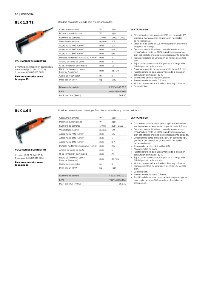 FEIN Catálogo Ferramentas elétricas Nº: 19902 - Página 92