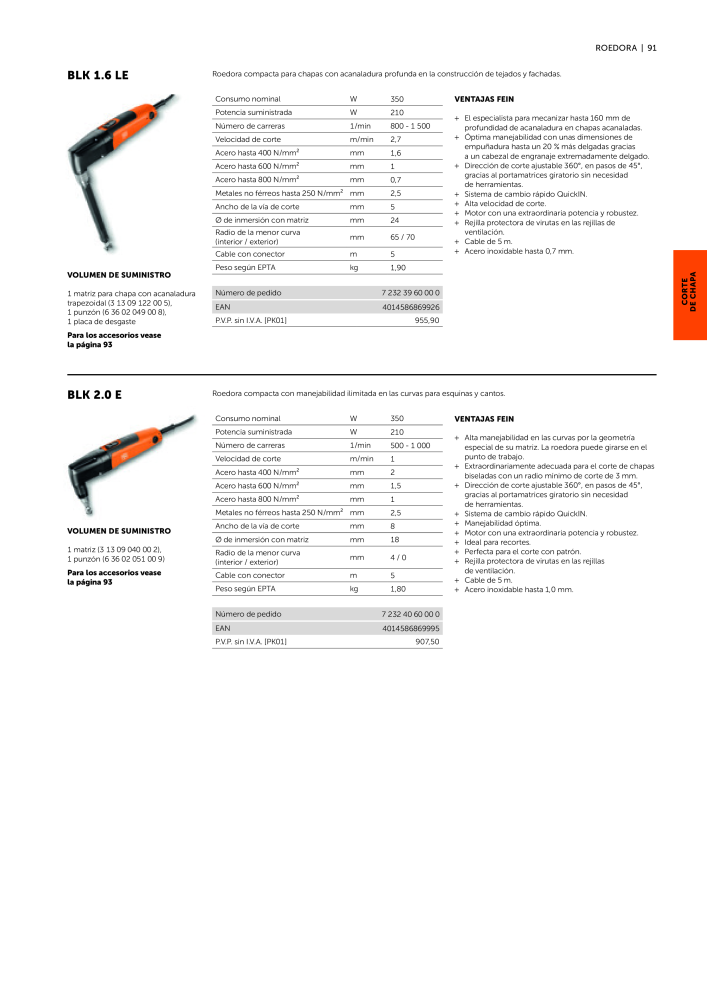 FEIN Catálogo Ferramentas elétricas NR.: 19902 - Seite 93