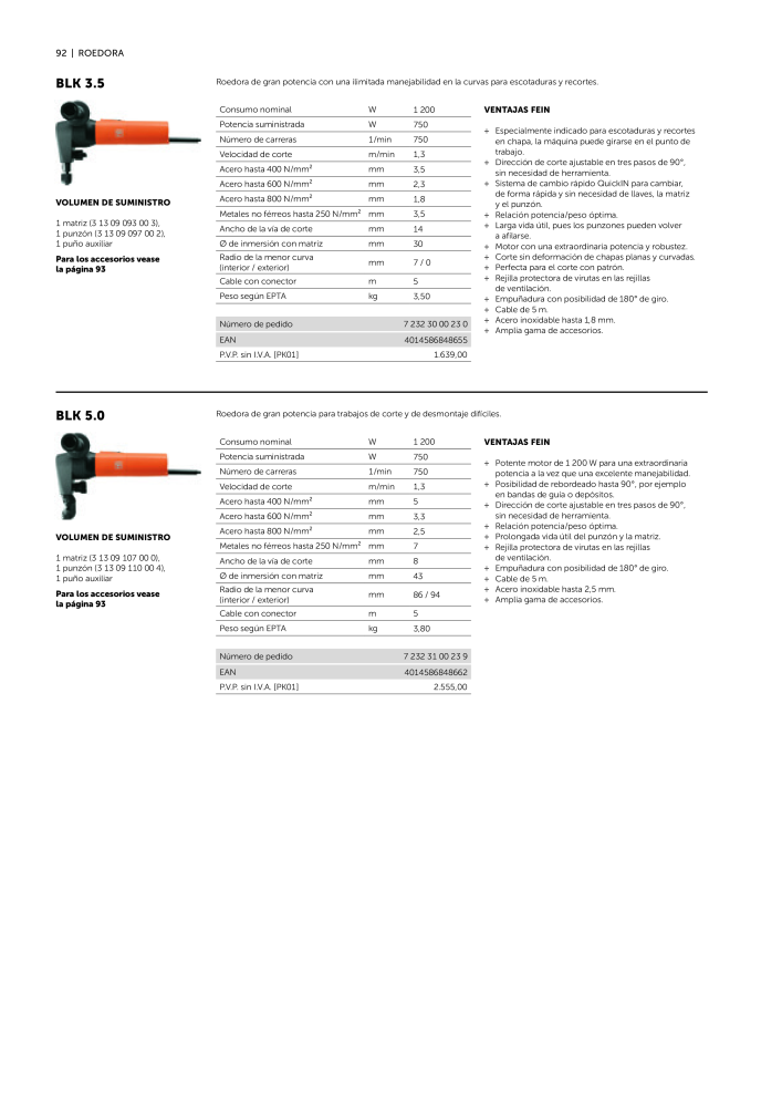 FEIN Catálogo Ferramentas elétricas n.: 19902 - Pagina 94