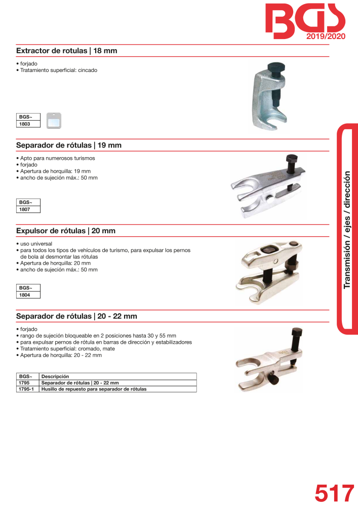 BGS technic catalogo principal NO.: 19906 - Page 538