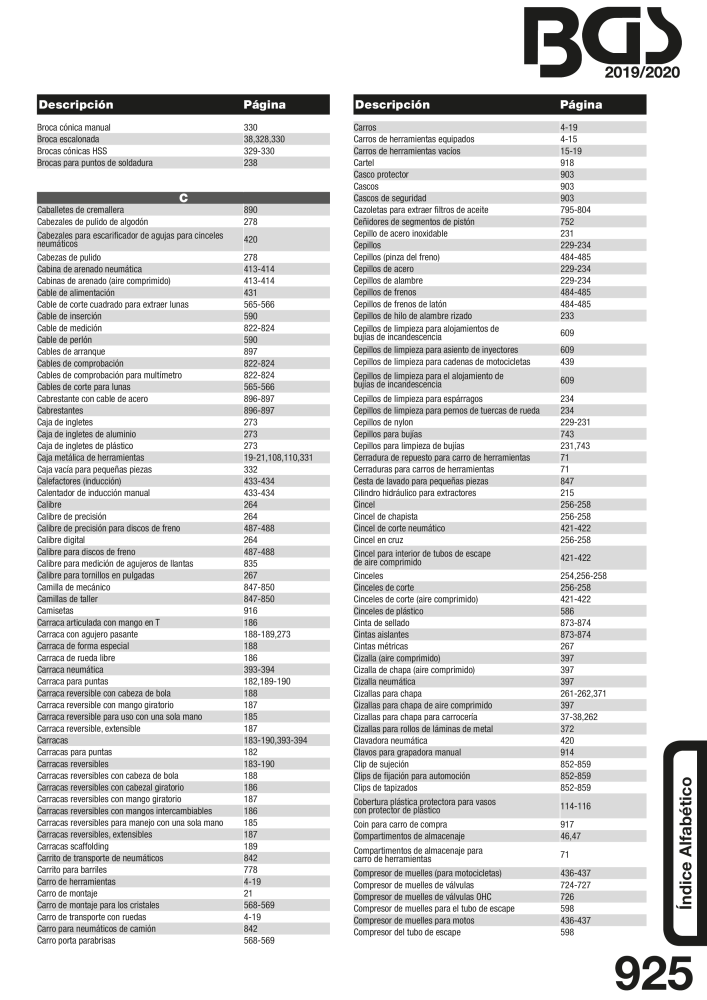 BGS technic catalogo principal Nº: 19906 - Página 946