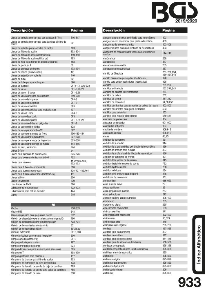 BGS technic catalogo principal Nb. : 19906 - Page 954