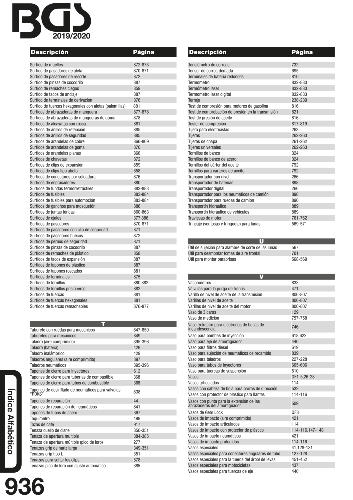 BGS technic catalogo principal Nº: 19906 - Página 957