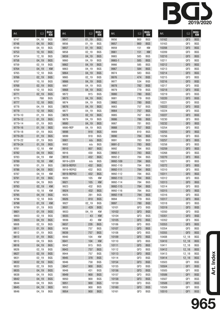 BGS technic catalogo principal Nb. : 19906 - Page 986