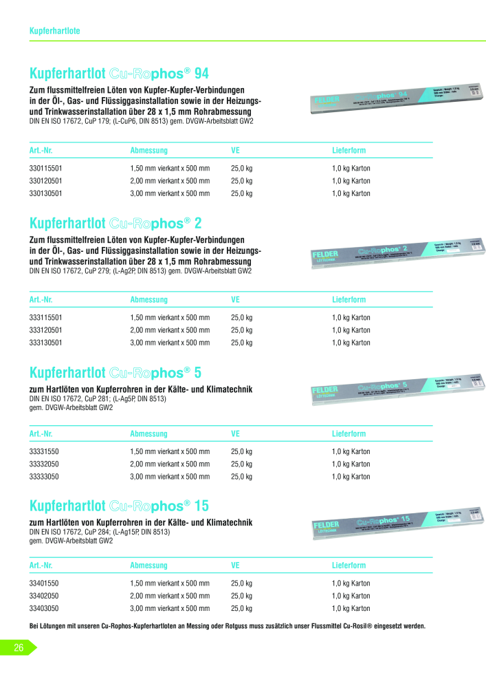 Felder Gmbh Hauptkatalog NR.: 19908 - Seite 26