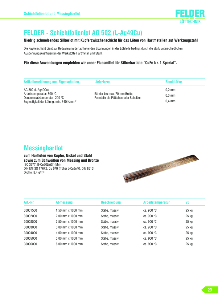 Felder Gmbh Hauptkatalog NR.: 19908 - Seite 29