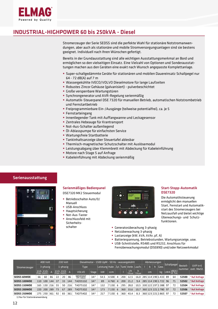 ELMAG Stromerzeuger Prospekt NR.: 19956 - Seite 12