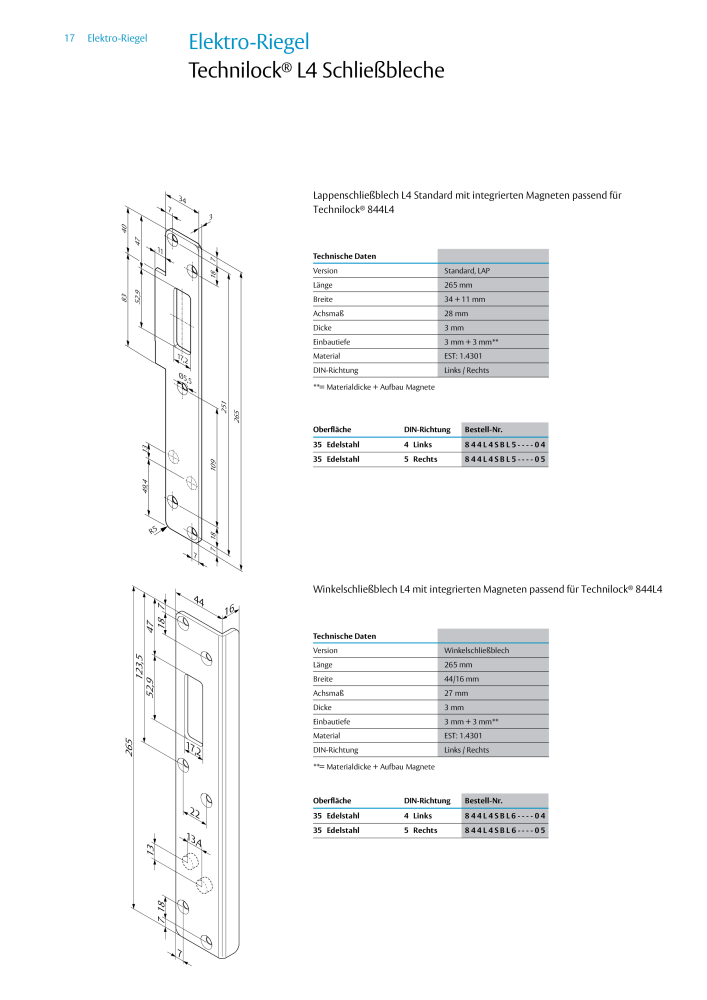 ASSA ABLOY Elektro Riegel NR.: 19958 - Seite 17