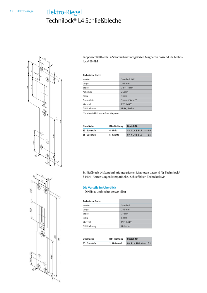 ASSA ABLOY Elektro Riegel NR.: 19958 - Seite 18