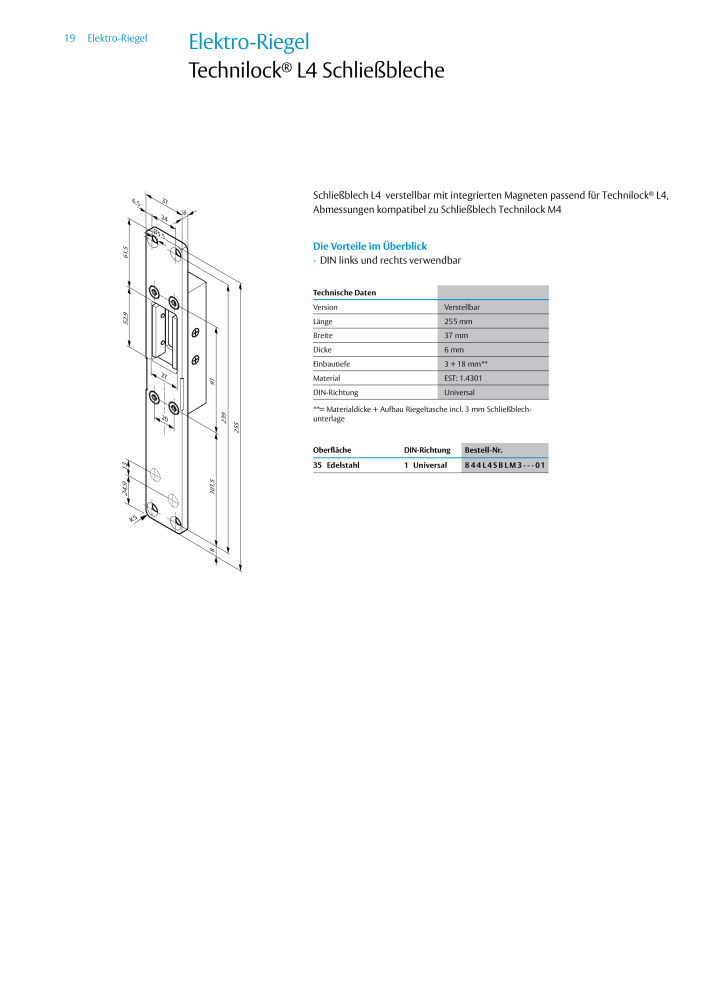 ASSA ABLOY Elektro Riegel NR.: 19958 - Seite 19