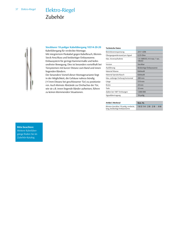 ASSA ABLOY Elektro Riegel NR.: 19958 - Seite 37