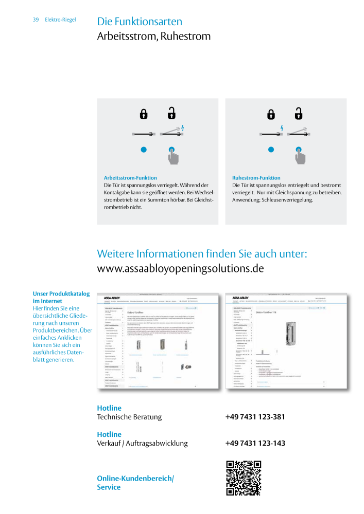 ASSA ABLOY Elektro Riegel NR.: 19958 - Seite 39