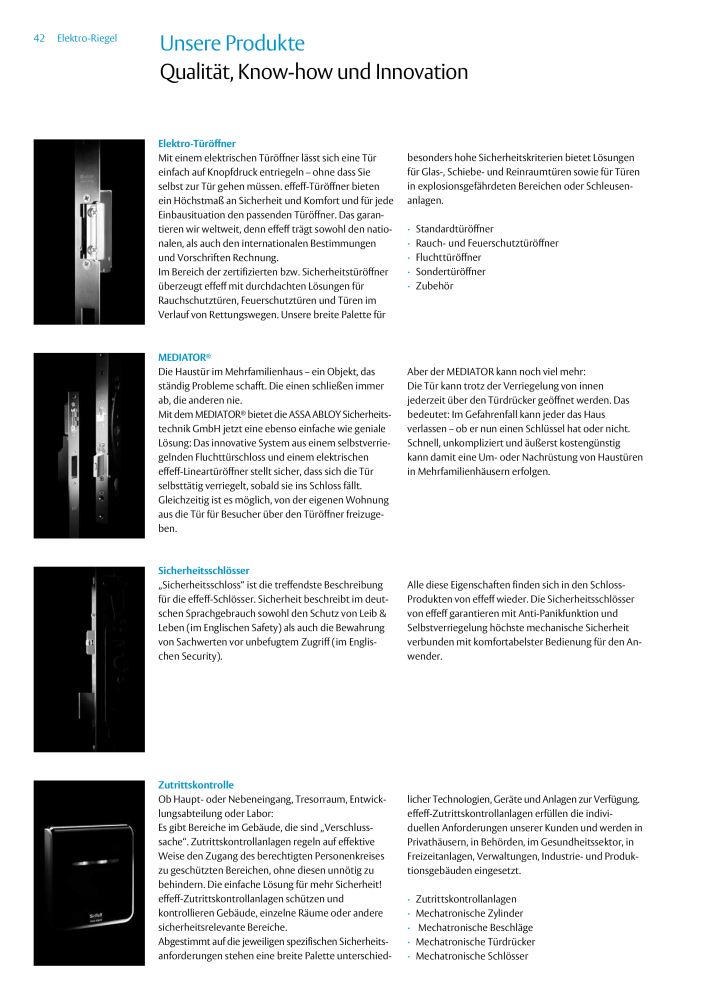 ASSA ABLOY Elektro Riegel NR.: 19958 - Seite 42