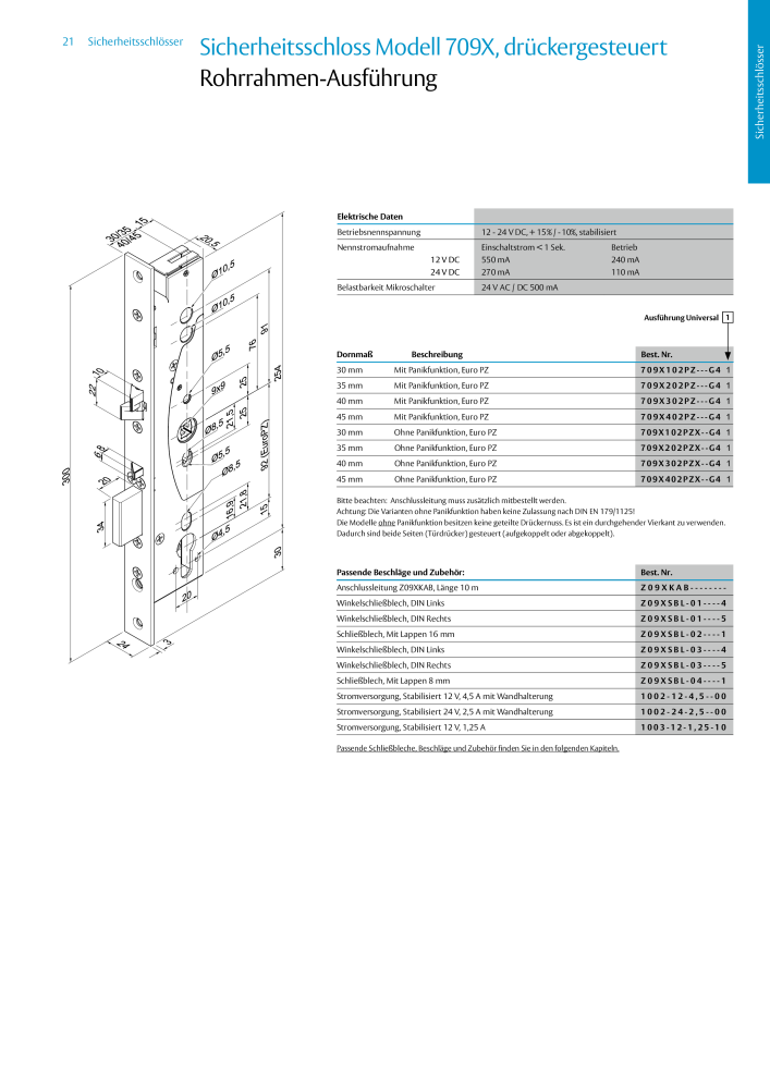 ASSA ABLOY Schlosskatalog NR.: 19959 - Seite 21