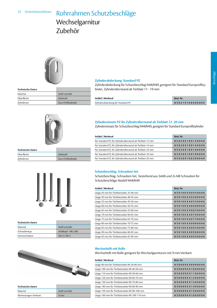 ASSA ABLOY Schlosskatalog NR.: 19959 - Seite 33