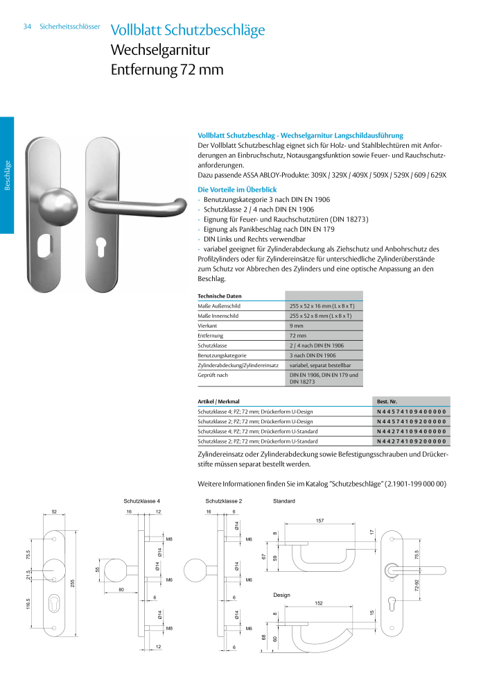 ASSA ABLOY Schlosskatalog NR.: 19959 - Seite 34