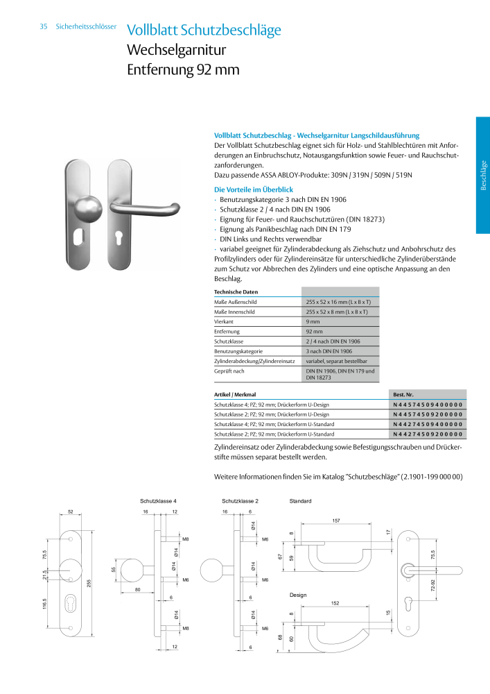 ASSA ABLOY Schlosskatalog NR.: 19959 - Seite 35