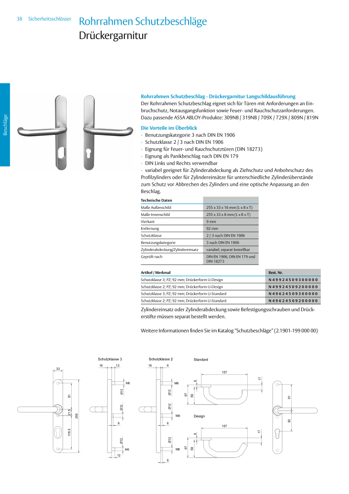 ASSA ABLOY Schlosskatalog NR.: 19959 - Seite 38