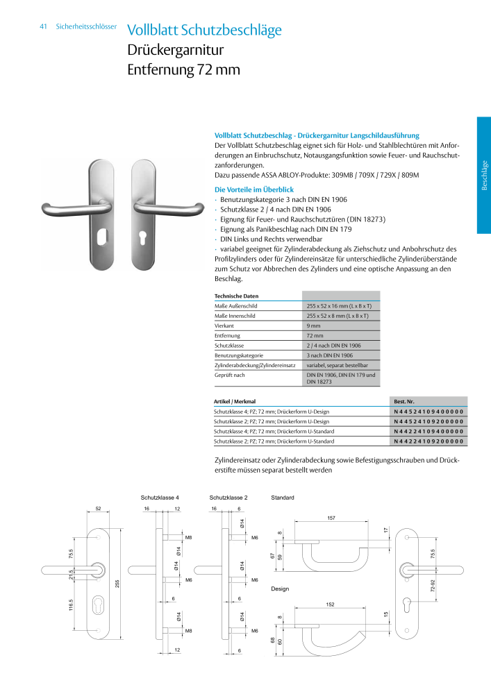 ASSA ABLOY Schlosskatalog NR.: 19959 - Seite 41