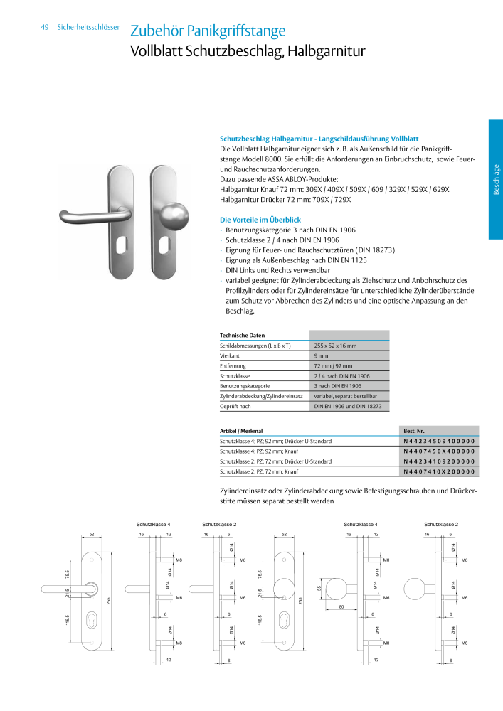 ASSA ABLOY Schlosskatalog NR.: 19959 - Seite 49