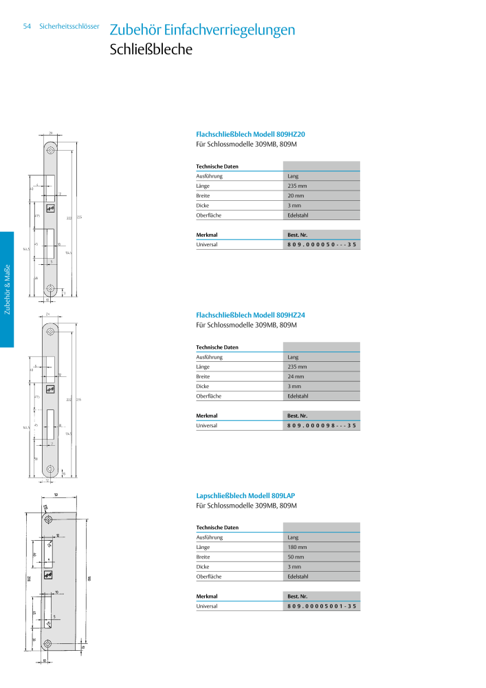 ASSA ABLOY Schlosskatalog NR.: 19959 - Seite 54