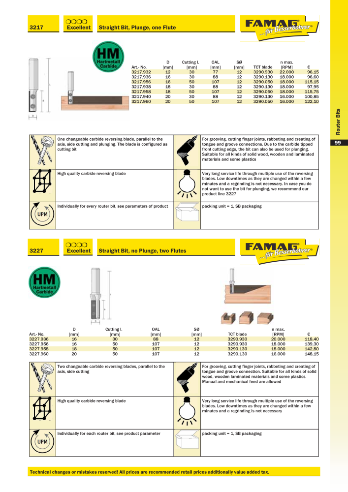 FAMAG main catalog drilling and punching tools NO.: 19969 - Page 101