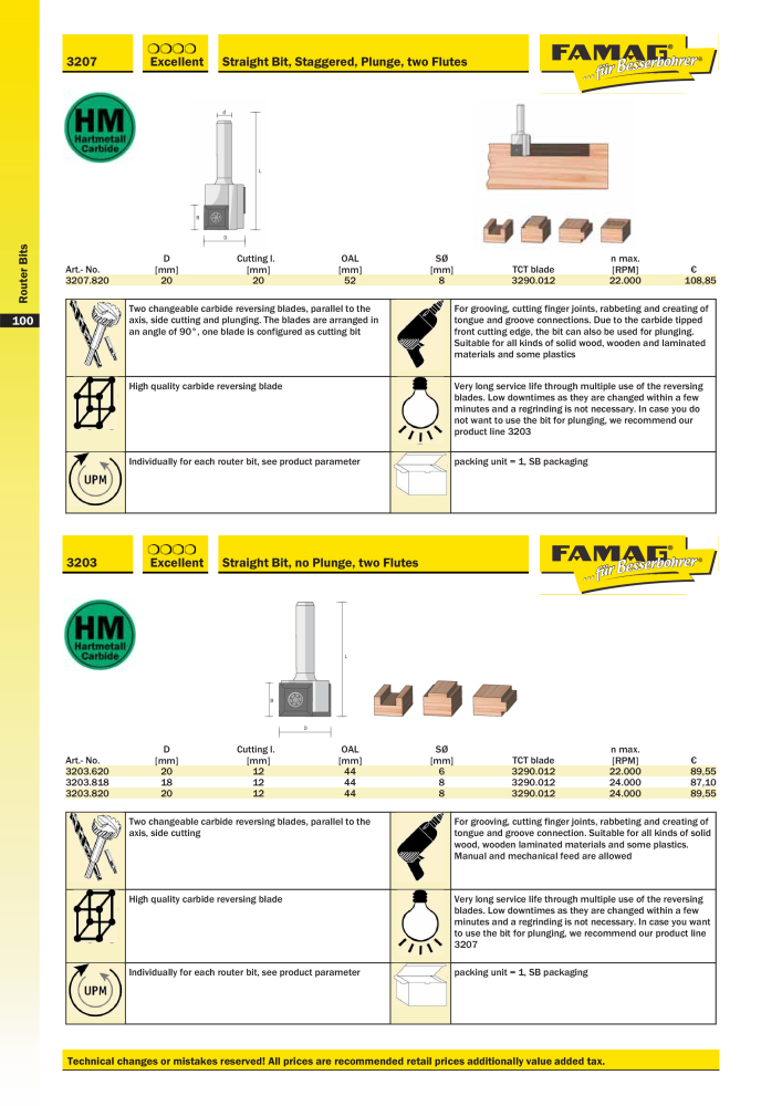 FAMAG main catalog drilling and punching tools NO.: 19969 - Page 102